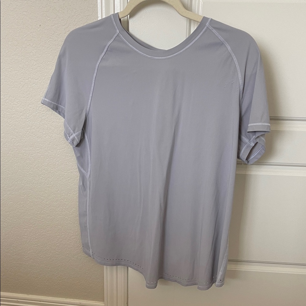 lululemon athletica Light Gray Short Sleeve Tee